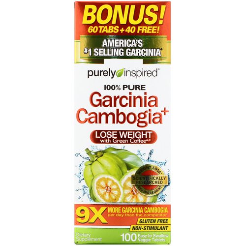Purely Inspired, Garcinia Cambogia+, 100 Veggie Tablets فوائد