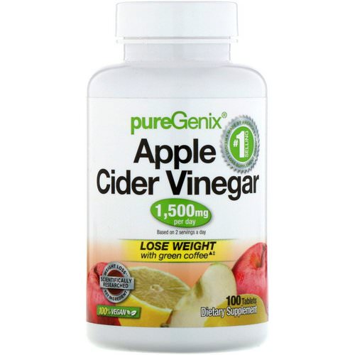 Purely Inspired, PureGenix, Apple Cider Vinegar, 100 Tablets فوائد