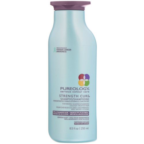 Pureology, Serious Colour Care, Strength Cure Shampoo, 8.5 fl oz (250 ml) فوائد