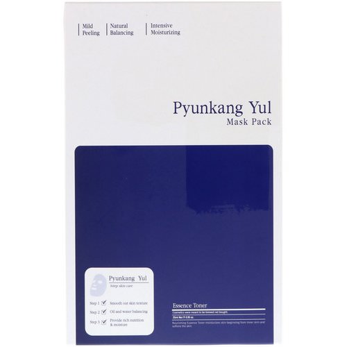 Pyunkang Yul, Mask Pack, 3 Step Skin Care, 5 Masks فوائد