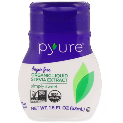 Pyure, Organic Liquid Stevia Extract, Simply Sweet, 1.8 fl oz (53 ml) فوائد