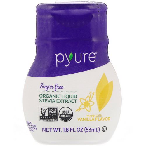 Pyure, Organic Liquid Stevia Extract, Vanilla, 1.8 fl oz (53 ml) فوائد
