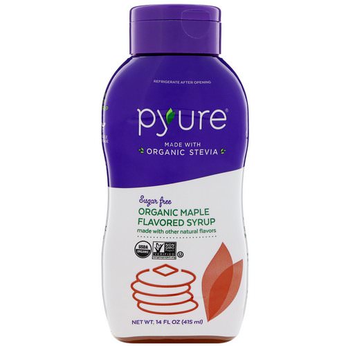 Pyure, Organic Sugar-Free Maple Flavored Syrup, 14 fl oz (415 ml) فوائد