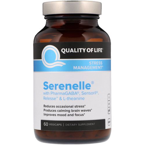Quality of Life Labs, Serenelle, Stress Management, 60 VegiCaps فوائد
