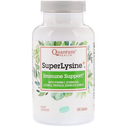 Quantum Health, Super Lysine+, Immune Support, 180 Tablets فوائد