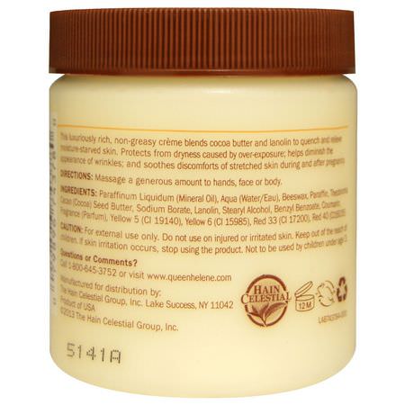 Queen Helene, Cocoa Butter Face + Body Creme, 4.8 oz (136 g):حكة في الجلد, جافة