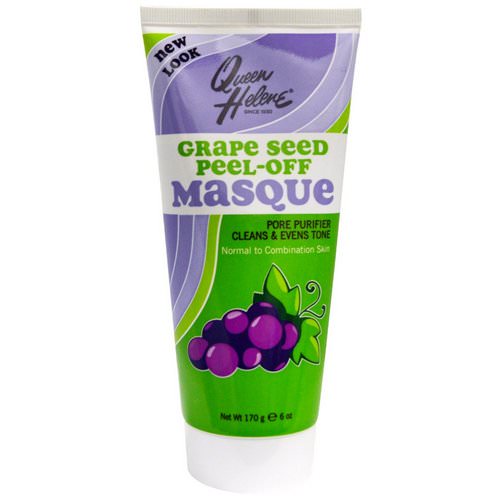 Queen Helene, Grape Seed Peel-Off Masque, Nomal to Combination, 6 oz (170 g) فوائد