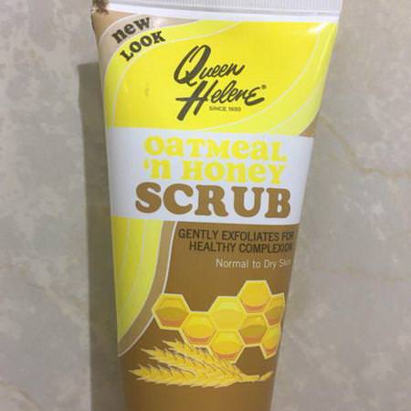Queen Helene, Scrub, Normal to Dry Skin, Oatmeal 'n Honey, 6 oz (170 g)