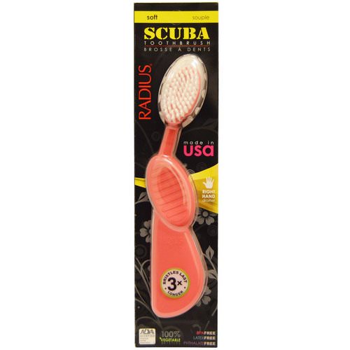 RADIUS, SCUBA Toothbrush, Pink, Soft, Right Hand, 1 Toothbrush فوائد