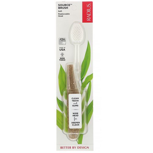 RADIUS, Source Toothbrush, Soft, 1 Replaceable Head Toothbrush فوائد