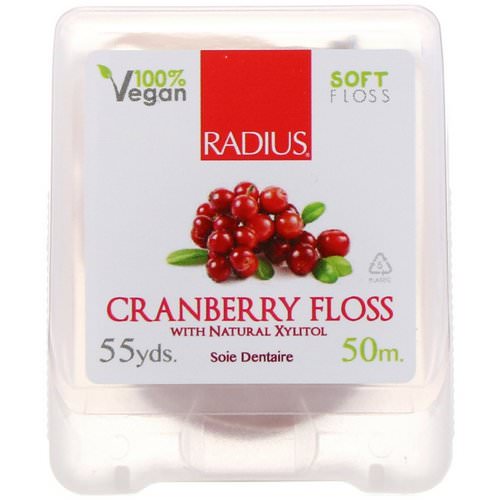 RADIUS, Cranberry Floss with Natural Xylitol, 55 yds (50 m) فوائد