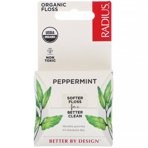 RADIUS, Organic Peppermint Floss, 55 yds (50 m) فوائد