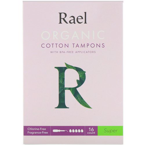 Rael, Organic Cotton Tampons With BPA-Free Applicators, Super, 16 Count فوائد