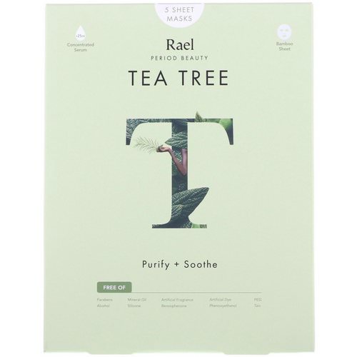 Rael, Tea Tree Sheet Masks, 5 Sheets فوائد