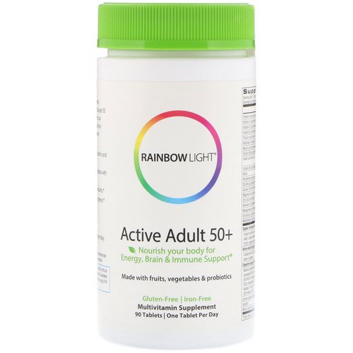 Rainbow Light, Active Adult 50+, 90 Tablets فوائد