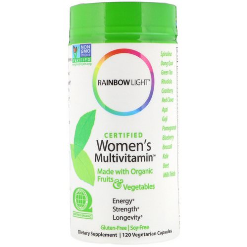 Rainbow Light, Certified Women's Multivitamin, 120 Vegetarian Capsules فوائد