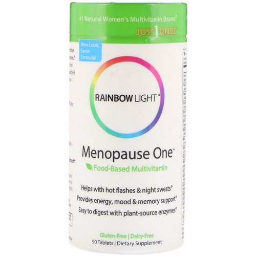 Rainbow Light, Menopause One, Food-Based Multivitamin, 90 Tablets فوائد