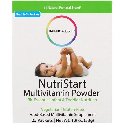 Rainbow Light, NutriStart, Multivitamin Powder, 25 Packets, 1.9 oz (53 g) فوائد