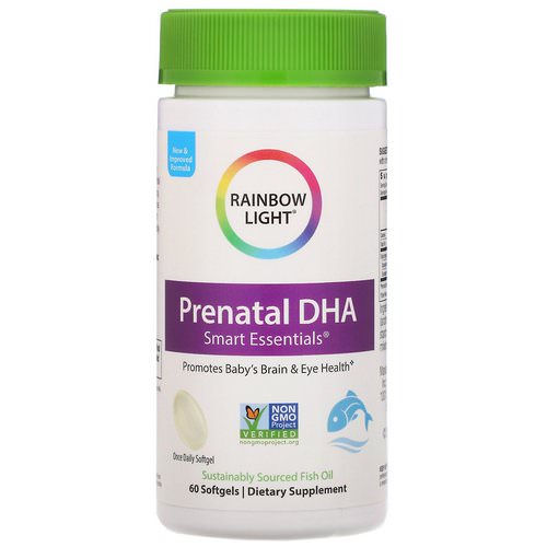 Rainbow Light, Prenatal DHA, Smart Essentials, 60 Softgels فوائد