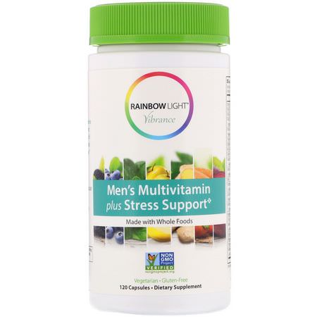 Rainbow Light Men's Multivitamins Calm Formulas - الهد,ء, الفيتامينات المتعددة للرجال, صحة الرجل, المكملات الغذائية