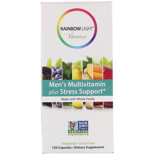 Rainbow Light, Vibrance, Men's Multivitamin Plus Stress Support, 120 Capsules فوائد