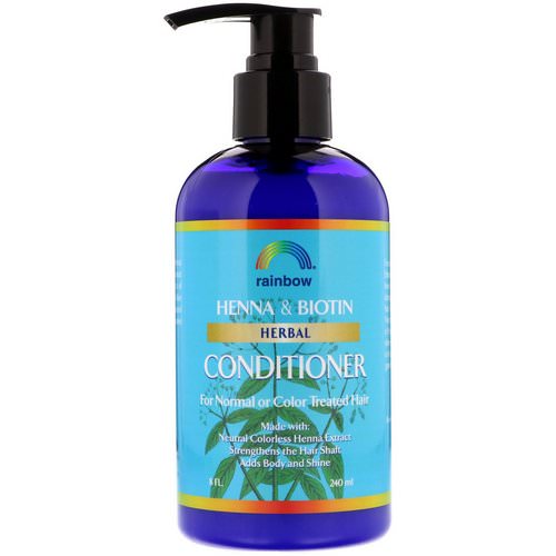Rainbow Research, Henna & Biotin Herbal Conditioner, 8 fl oz (240 ml) فوائد