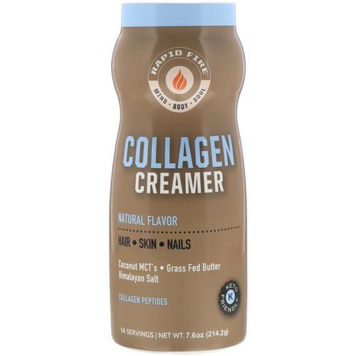RAPIDFIRE, Collagen Creamer, Natural Flavor, 7.6 oz (214.2 g) فوائد