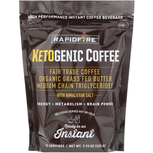 RAPIDFIRE, Ketogenic Coffee, 7.93 oz (225 g) فوائد