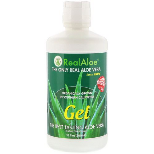 Real Aloe, Aloe Vera Gel, 32 fl oz (960 ml) فوائد