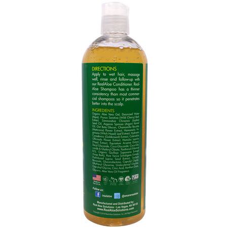 Real Aloe, Aloe Vera Shampoo with Argan Oil & Oat Beta Glucan, 16 fl oz (473 mL):شامب, العناية بالشعر