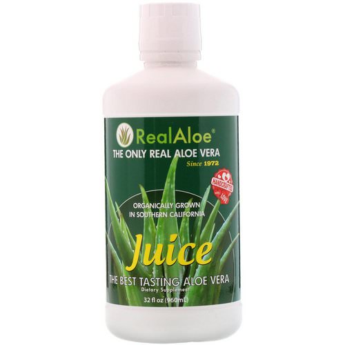 Real Aloe, Aloe Vera Juice, 32 fl oz (960 ml) فوائد