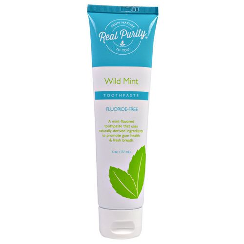 Real Purity, Toothpaste, Wild Mint, 6 oz (177 ml) فوائد