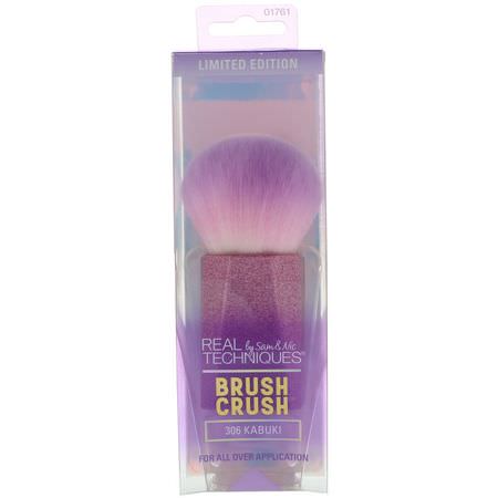 Real Techniques by Samantha Chapman, Limited Edition, Brush Crush, 306 Round Kabuki Brush, 1 Brush:فرش المكياج, الجمال