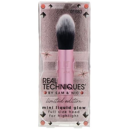 Real Techniques by Samantha Chapman, Limited Edition, Mini Liquid Glow Brush, 1 Brush:فرش المكياج, الجمال