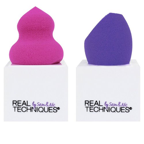 Real Techniques by Samantha Chapman, Miracle Sponges with Stand, 2 Sponges + 2 Stands فوائد