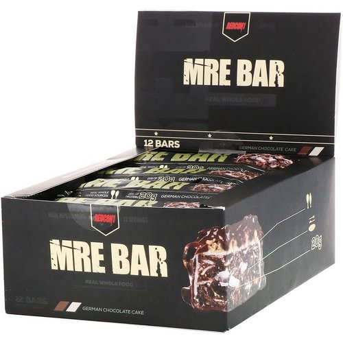 Redcon1, MRE Bar, German Chocolate Cake, 12 Bars, 2.36 oz (67 g) Each فوائد