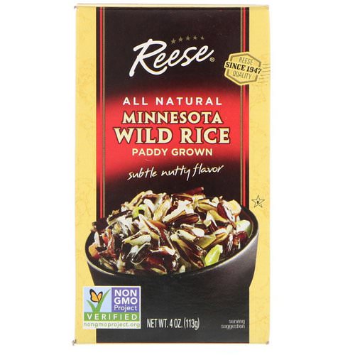 Reese, All Natural, Minnesota Wild Rice, Subtle Nutty Flavor, 4 oz (113 g) فوائد