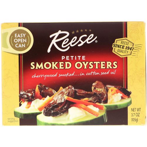 Reese, Petite Smoked Oysters, 3.7 oz (105 g) فوائد