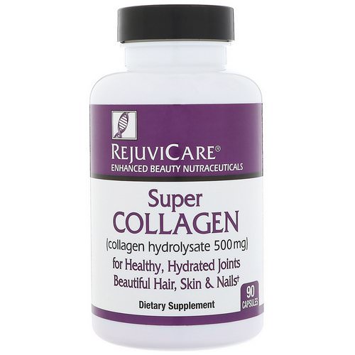 Rejuvicare, Super Collagen, Collagen Hydrolysate, 500 mg, 90 Capsules فوائد