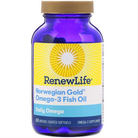 Renew Life Omega-3 Fish Oil - زيت السمك أوميغا 3, Omegas EPA DHA, زيت السمك, المكملات الغذائية
