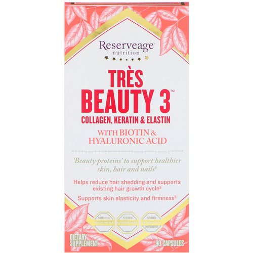 ReserveAge Nutrition, Tres Beauty 3, 90 Capsules فوائد