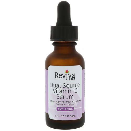 Reviva Labs, Dual Source Vitamin C Serum, Anti Aging, 1 fl oz (29.5 ml) فوائد