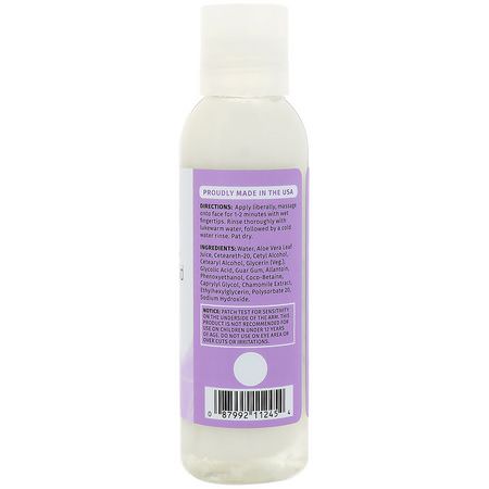 Reviva Labs, Glycolic Acid Facial Cleanser, 4 fl oz (118 ml):المنظفات, غسل ال,جه