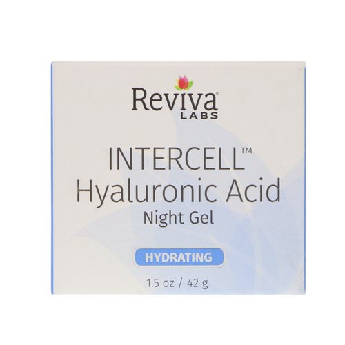 Reviva Labs, InterCell, Hyaluronic Acid Night Gel, Hydrating, 1.5 oz (42 g) فوائد