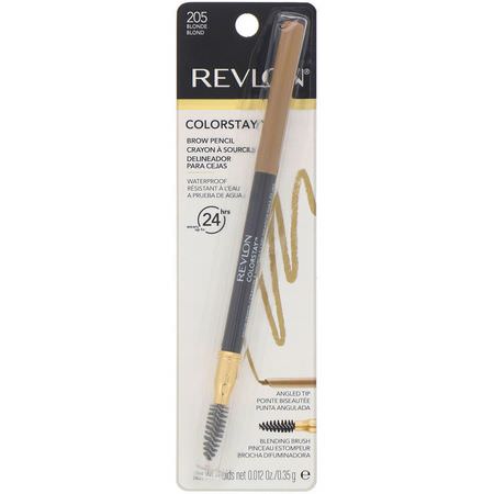 Revlon, Colorstay, Brow Pencil, 205 Blonde, 0.012 oz (0.35 g):حاجب العين, عيون