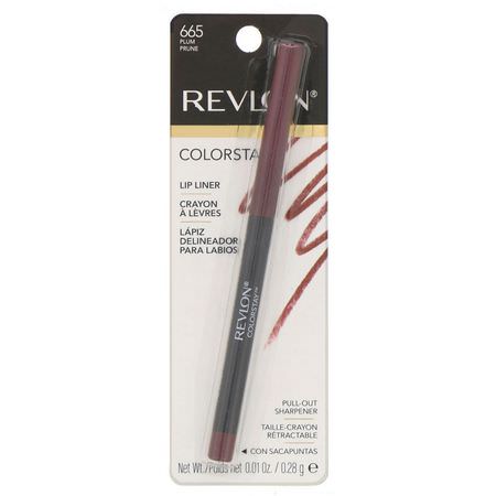 Revlon, Colorstay, Lip Liner, Plum 665, 0.01 oz (0.28 g):Lip Liner, شفاه