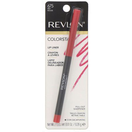 Revlon, Colorstay, Lip Liner, Red 675, 0.01 oz (0.28 g):Lip Liner, شفاه
