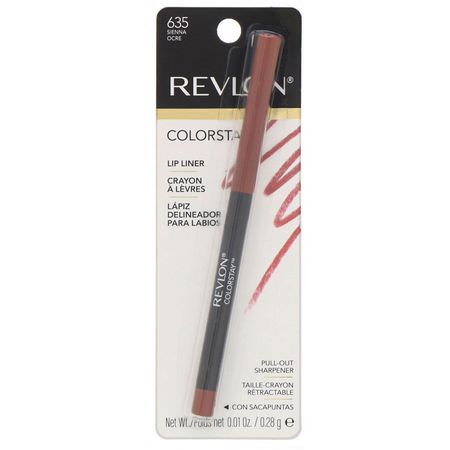 Revlon, Colorstay, Lip Liner, Sienna 635, 0.01 oz (0.28 g):Lip Liner, شفاه