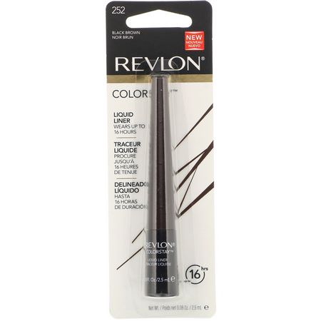 Revlon, Colorstay, Liquid Liner, Black Brown, 0.08 oz (2.5 ml):كحل, عيون
