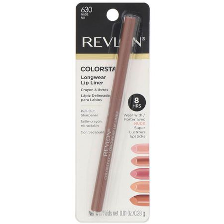 Revlon, Colorstay, Longwear Lip Liner, 630 Nude, .01 oz (.28 g):Lip Liner, شفاه